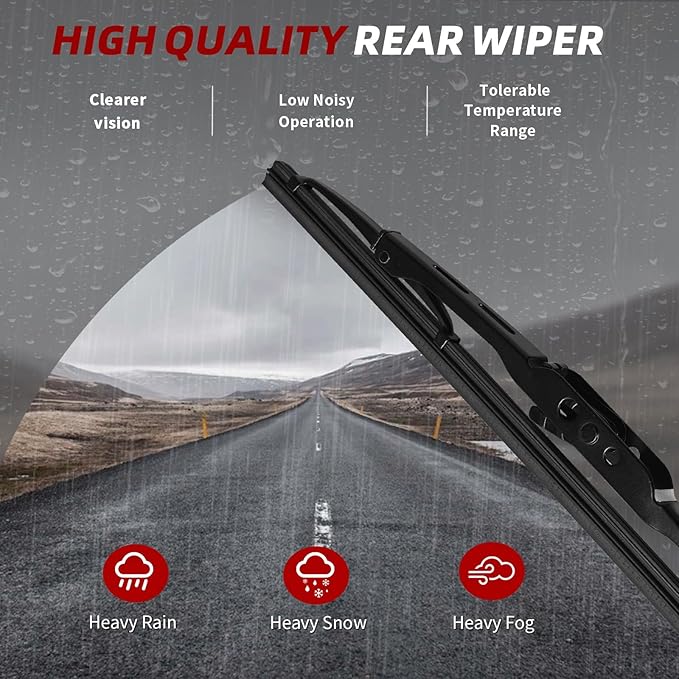 OTUAYAUTO Premium Windshield Wiper Blades - Replacement for Chevrolet Trax 2015-2023, Buick Encore 2013-2022 All-Weather Performance Front and Rear Wiper Blades Top Lock - 26"+14"+10" (Pack of 3)