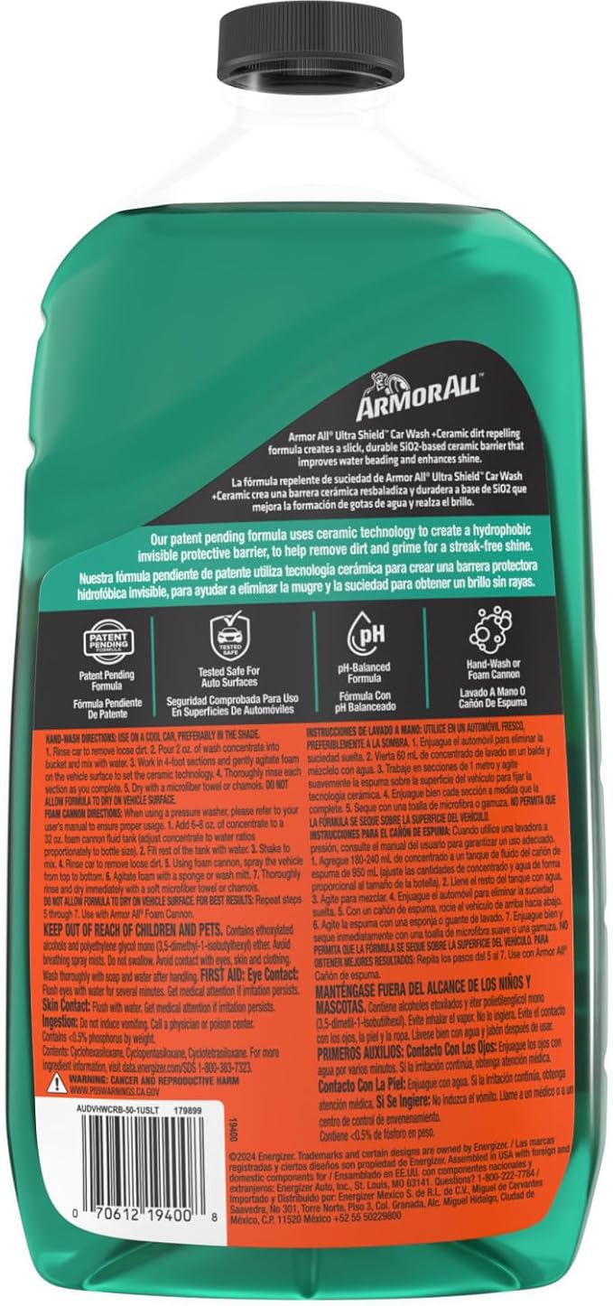Armor All Ultra Shield Ceramic Car Wash - 50 FL OZ