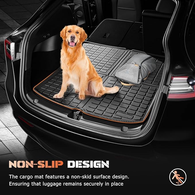 Floor Mats & Cargo Liner Compatible with Dodge Hornet GT& GT Plus& R/T Plug-in Hybrid 2023 2024 2025, All Weather Protection TPE Anti-Slip Waterproof Automotive Full Set Custom Car Mats Accessories