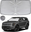 KAYZT Windshield Sun Shade for 2020-2025 Kia Telluride Foldable Sunshade SUV Front Window Custom Fit Car Accessories