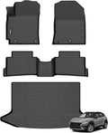 ANBINGO®Floor Mats Fit for Hyundai Kona 2018-2023 (No for EV)&Cargo LinerAll Weather Mats for 2019 Kona TPE Car Mat Rugs for 2020 Kona Rubber Trunk Carpet for 2021 Kona Automotive