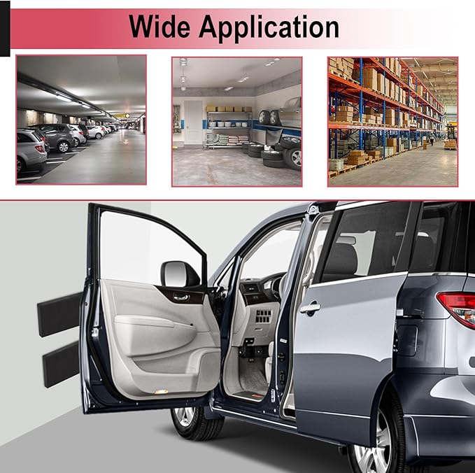 Garage Wall Protector for Car Doors, Garage Wall Bumper, Waterproof Garage Anti-Collision Strip, 15.74" x 5.9" x 0.7" Self Adhesive EVA Foam for Collision Protection (2 Pack)