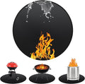 Round BBQ Grill Mat, 36 inches Double-Sided Fireproof Pad for Indoor Outdoor Grilling 4-Layer Oil-Proof Waterproof Protector for Deck Patio