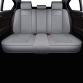 LINGVIDO Car Seat Covers, Breathable and Waterproof Faux Leather Automotive Seat Covers for Cars SUV Pick-up Truck Sedan,Universal Anti-Slip Driver Seat Cover with Backrest (Rear Seat, Gray)