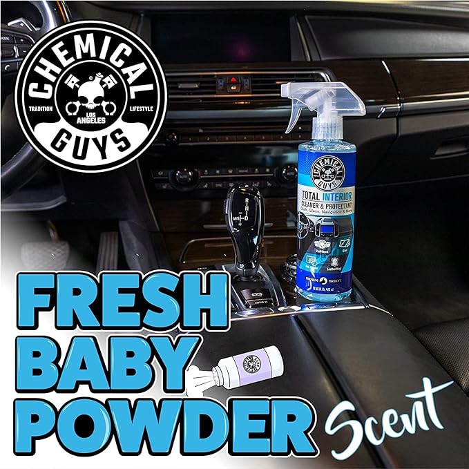 Chemical Guys Total Interior Cleaner & Protectant, Cleans & Protects Leather, Vinyl, Plastic, Rubber & Glass Streak-Free Finish for Cars, Trucks, SUVs, RVs & More - 128 oz