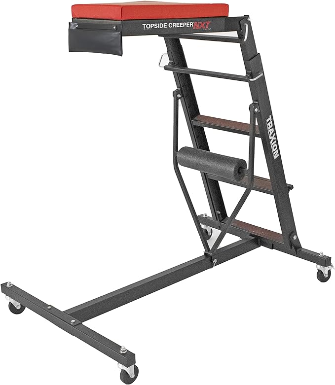 Traxion 3-200 NXT Foldable Topside Automotive Engine Creeper, Black