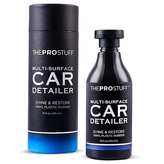 Multi-Surface Car Detailer | Trim Shine, Tire Shine, Interior Shine | Easy Apply, Long Lasting, No-Residue Formula | Back to Black Trim Restorer | Safe Car Detailing