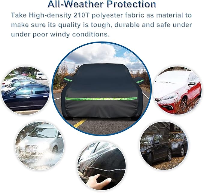 for Mercedes Benz E Car Cover Waterproof All Weather Heavy Duty Protection Outdoor Full Car Covers Windproof with Driver Side Zipper Compatible for Mercedes Benz E-Class 2006-2025 Sedan