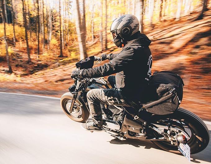 TUBE motorcycle travel luggage, made of waterproof Cordura, 11.3 gallons capacity, motorcycle seat/rack/sissy bar bag