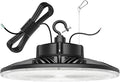 480V LED High Bay Light UL DLC Listed 150W 100W 80W Adjustable 5000K UFO Light 0-10V Dimmable IP65 Waterproof High Bay LED Shop Lights for Factory Warehouse (AC 277-480V)