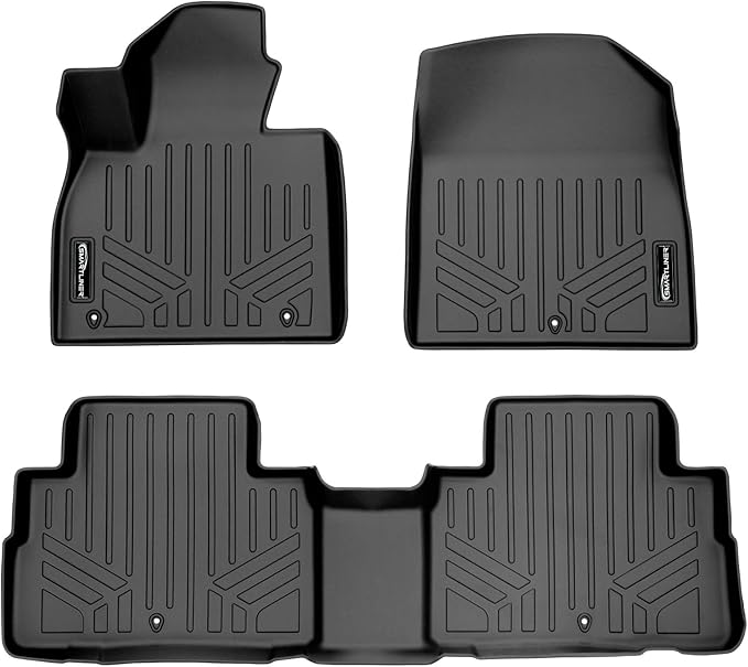 SMARTLINER All Weather Custom Fit Floor Mats 2 Row Liner Set Compatible with 2020-2025 Hyundai Palisade
