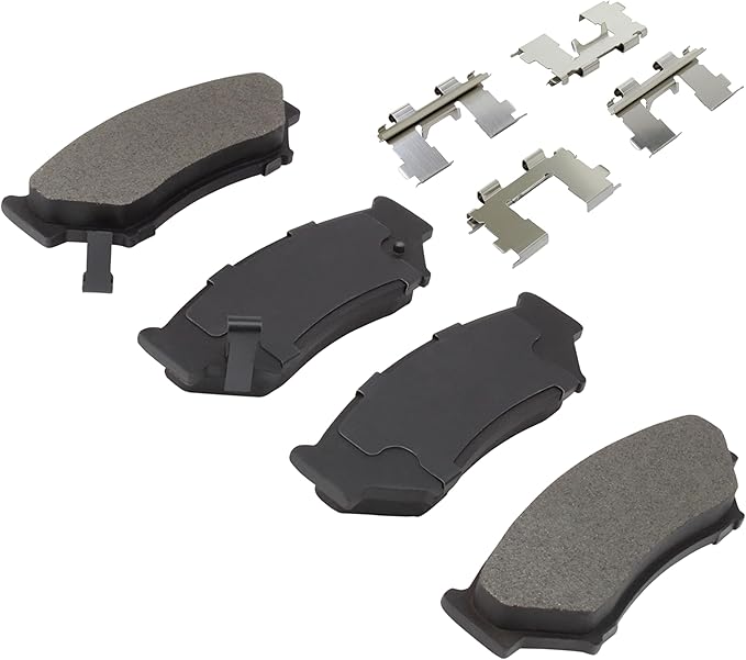 Premium Semi-Metallic Front Brake Pads (1001-0556M) Compatible with Chevrolet Tracker 1998-2007, Geo Tracker 1996-1997, Suzuki Sidekick 1991-1995, Suzuki Vitara 1999-2004