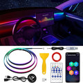 Dream+Color Acrylic Interior Car LED Strip Light with Motion Sensor Switch, 55.1 inches Neon LED Strip Light, RGB Colors Ambient Lighting Kits