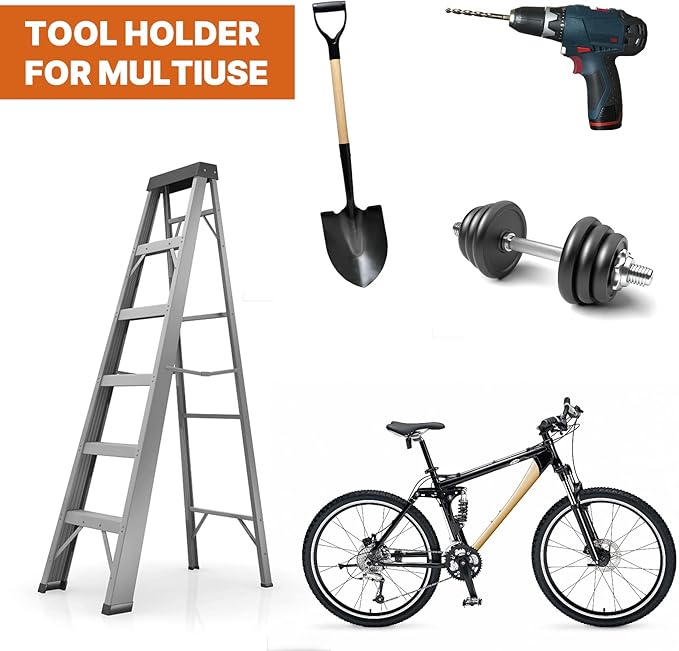 Garage Organizer Wall Hanger - Garden Tool Rack for Grass Trimmer, Hedge Trimmer, Garage Tools, 1 Pack