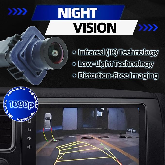 MITZONE Rear View Backup Camera Compatible with 2012 2013 2014 Ford F-150 Lincoln Mark LT BL3Z-19G490-B CL3Z-19G490-B CL3Z-19G490-C CL3Z-19G490-D AL3Z-19G490-A EL3Z-19G490-D