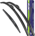 AJK Wiper Blades for Mazda CX-30 2020 2021 2022 2023 2024, 3 Piece All Weather OEM Quality Automotive Replacement Windshield Wiper Blades for My Car