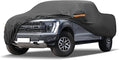 MORNYRAY Compatible with Ford F150,Car Cover Outdoor Waterproof Sun Rain Snow Hail Protection with Driver Door Zipper (Black, Custom Fit Ford F150)