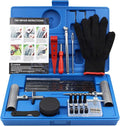 Tyre Repair Kit, 63pcs Heavy Duty Tire Plug, Universal Repair Tool Kit to Fix Punctures and Plug Flats Tire Patch for Car, Motorcycle, Truck, Tractor, Trailer, ARB, ATV, RV, SUV