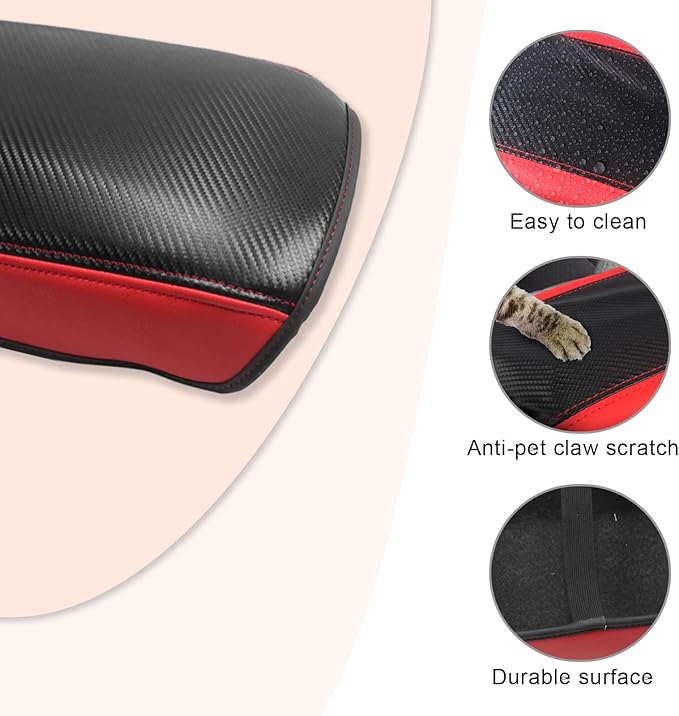 CDEFG for Mitsubishi Outlander 2022 2023 2024 2025 SE, Black Edition, SEL Car Armrest Cover, Center Console Protector Pad Arm Rest Box Cushion Mat Interior Accessories (Not for Outlander Sport)
