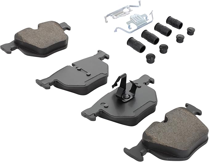 Premium Semi-Metallic Rear Brake Pads (1001-1042M) Replacement for BMW 525i 2010-2008, 530i 2008, X5 2018-2007, X6 2019-2008
