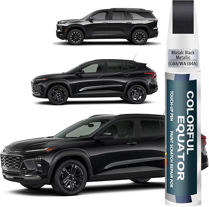 Mosaic Black Metallic(GB8/WA384A) Touch Up Paint Compatible with Chevrolet, Car Paint Pen Scratch Repair Two-In-One Touch Up Paint, Premium Car Scratch Remover for Deep Scratches