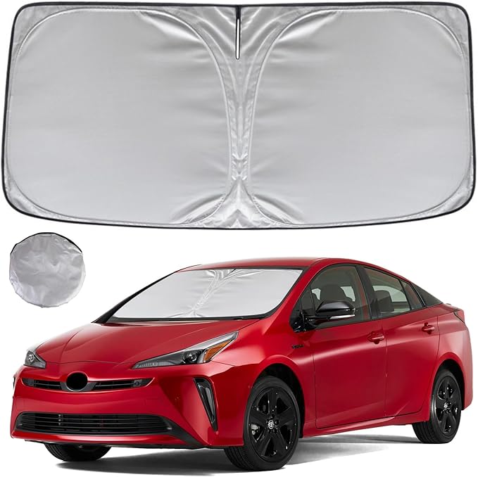 KAYZT Windshield Sun Shade for 2023-2025 Toyota Prius Foldable Sunshade Front Window Custom Fit Car Accessories