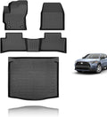 KELCSEECS Floor Mats & Cargo Liner for 2025 2024 2023 2022 Corolla Cross(Fit Hybrid & Gas) FWD All Weather Floor Liners Car Mats Cargo Mat Trunk Mat Corolla Cross Floor Mats Trunk Liner Accessories