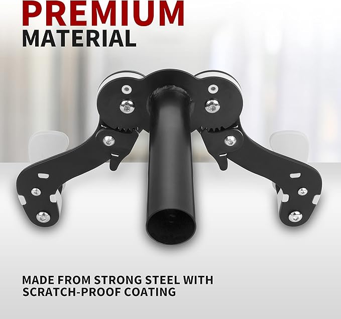 Ibera Bike Wall Mount - Secure Bike Storage up to 18kg with Adjustable Frame Holder & Soft Rubber Cradles - Garage Bike Rack for Road, MTB, Kids, Hybrid Bikes - Easy Installation & Space-Saving Design