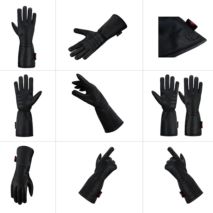 Hugger Women’s Classic Motorcycle Glove Seasonal Wind Stopper Lined Gauntlet
