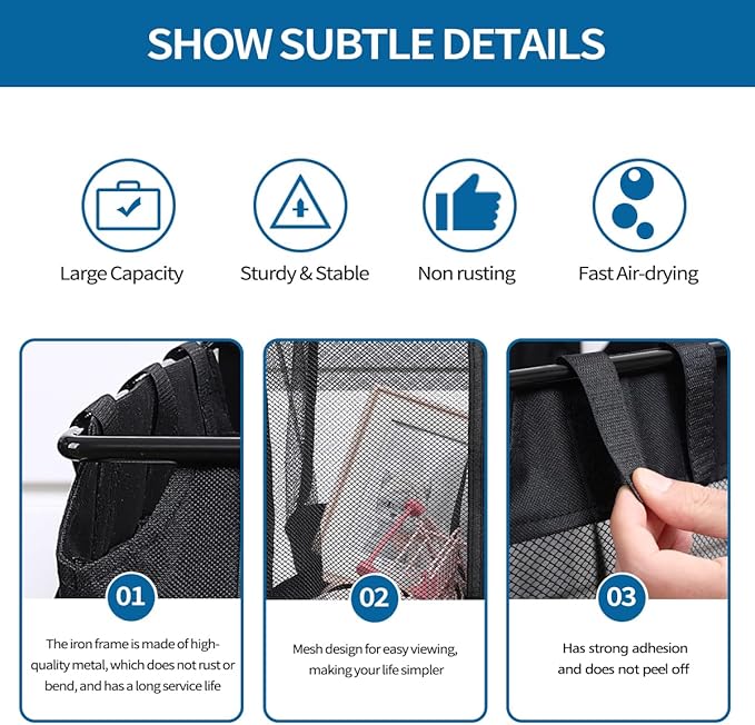 4Pcs Large Slatwall Baskets Mesh Slatwall Baskets with Zipper Mounted Storage Baskets Hanging Slatwall Accessories for Shops Rooms Storage Display Organizing(16 * 12 * 16inch)