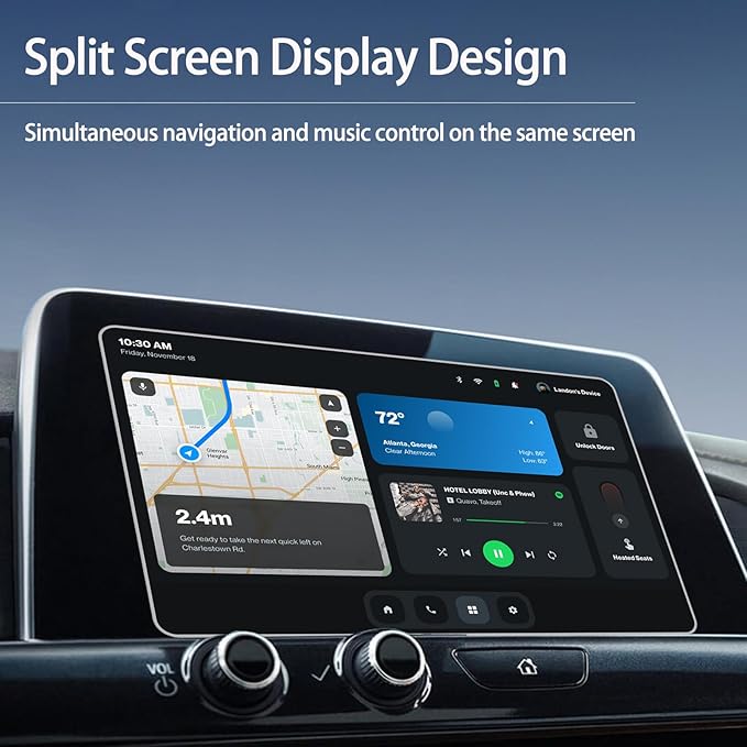 Wireless CarPlay Adapter for iPhone, Easily Upgrade Wired to Apple CarPlay Wireless Adapter, Fast Stable Connection Plug&Play Car Play Dongle for Cars from 2015+ Built-in CarPlay