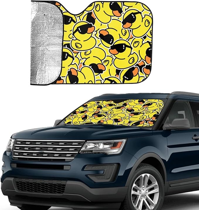 Duck Car Windshield Sunshade Front Window Sun Visor Protector Foldable Shield Cover for Truck SUV