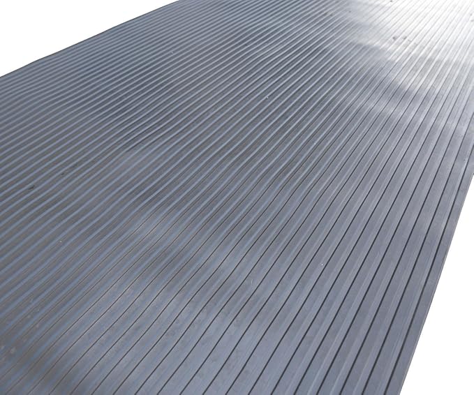 BDK Garage/Shop Auto Repair Home Improvement/Gym Weight Room/Floor Protector Thick Padded Durable Utility Rubber Floor Mat Liner (4 x 8 Ft)