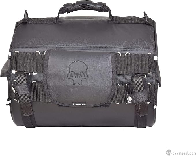 TUBE motorcycle travel luggage, made of waterproof Italian leather, 11.3 gallons capacity, motorcycle seat/rack/sissy bar bag