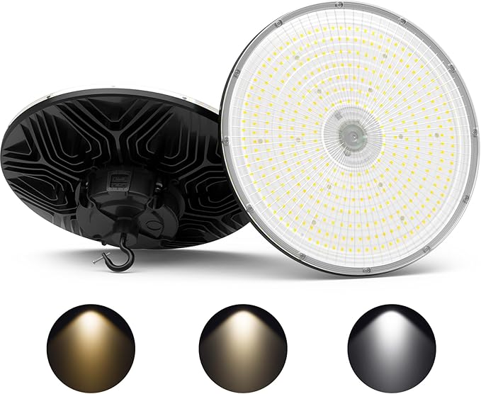 BBESTLED 9Pack UFO LED Low Bay Light 4000K 80W 100W 150W 21,000Lumen 3000K Highbay UFO Lights for Workshop Garage Office LED Industrial High Bay Light 5000K