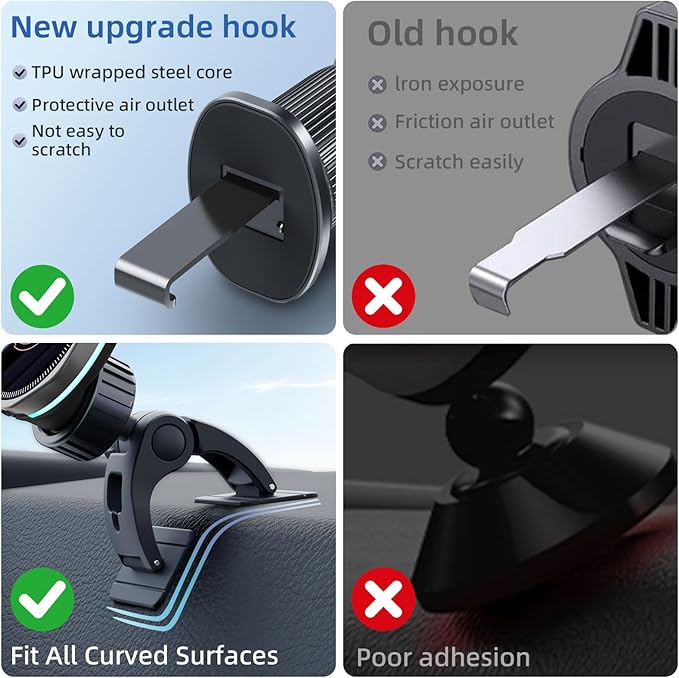 CRIENTEN for MagSafe Car Mount Charger, 15W Magnetic Wireless Car Charger & Magnetic car Phone Holder, 360° Adjustable car Vent Mount, Fast MagSafe Charger Car Accessories for iPhone 16 15 14 13 12