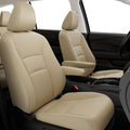 for Honda Pilot Seat Covers,Car Seat Protectors Full Set Custom Fit Pilot EX-L, Special Edition, Touring, Sport 2016 2017 2018 2019 2020 2021 2022-8 Seats, Full Coverage Waterproof, Beige