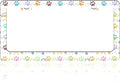 Colorful Cat and Dog Paw Prints License Plate Frame Stainless Steel License Plate Holder for Front or Rear Car Tags Funny for Car Decoration Accessories with Screws 6.3 X 12.2 in for Women Men