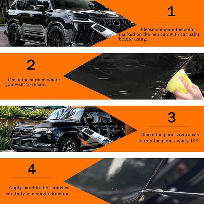 Cloudburst Gray(1L1) Touch Up Paint for Lexus, Car Paint Pen Scratch Repair Two-In-One Touch Up Paint, Premium Car Scratch Remover for Deep Scratches