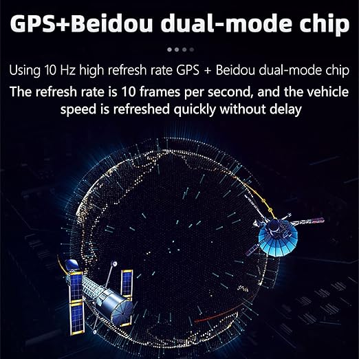 Speedometer HUD, GPS Digital Speed Meter with MPH, Head Up Display for All Cars, USB Cable Plug & Play