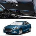 Custom Fit Mazda 3 Windshield Sunshade for Mazda 3 Accessories 2019-2024 2025 2026 Hatchback/Sedan Accessories Front Window Shades Cover for Windshield Sun Visor Protector Keep Car Cooler