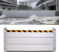 Reusable Heavy Duty Aluminum Flood Barriers for Home Exterior, Flood Protection Barriers Water Barrier Door Quick Detachable Garage Doors Detachable Mobile Rain Water Baffle ( H 39.4 inch L 19.5FT)