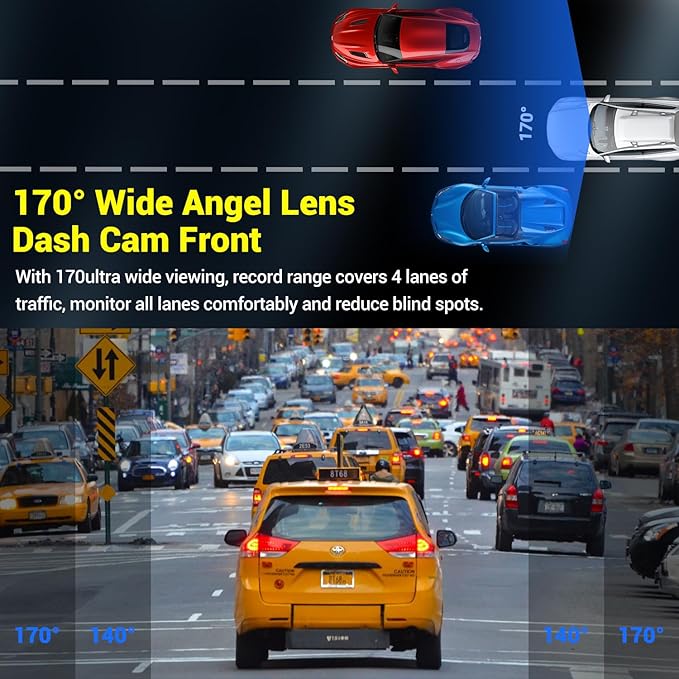 Dash Cam, Dash Camera for Cars 1080P FHD Dashcam DVR Car Camera Dash Cam Front W/ 32GB Card,Night Vision,170°Wide Angle 3”IPS Screen Dash Camera Loop Recording G-Sensor Motion Detection Parking Mode