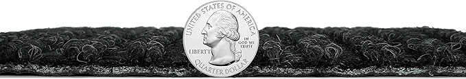 KOECKRITZ Heavy Duty Durable All Weather Indoor/Outdoor Non Slip Entrance Mat Rugs and Runners for Office Business Building Home Garage Front Door (3' x 8', Charcoal)