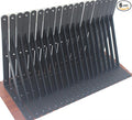 6 Pack L12 x H 8" Black Heavy Duty Shelf Brackets with Screws Metal Shelf Brackets Shelf Support Angle Brackets for Shelves L Brackets Heavy Duty Floating Shelf