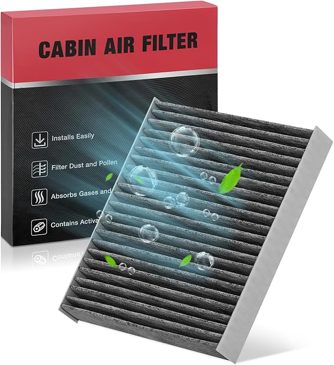BDFHYK Cabin Air Filter with Activated Carbon Compatible with Kia Soul 2010 2011 2012 2013, Replace# CF10776, 971332K000, Easy to Install