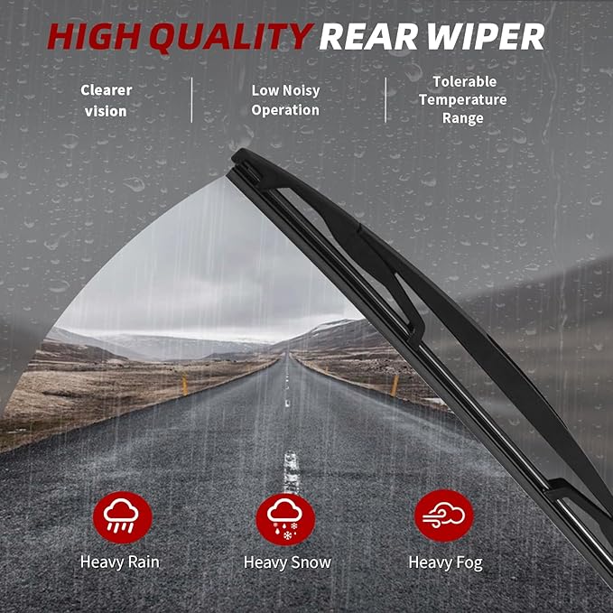 OTUAYAUTO Premium Windshield Wiper Blades - Replacement for BMW X5 2014-2018 - Precision Fit, All-Weather Performance, Front and Rear Wiper Blades, J/U Hook - 24"+20"+12" (Pack of 3)