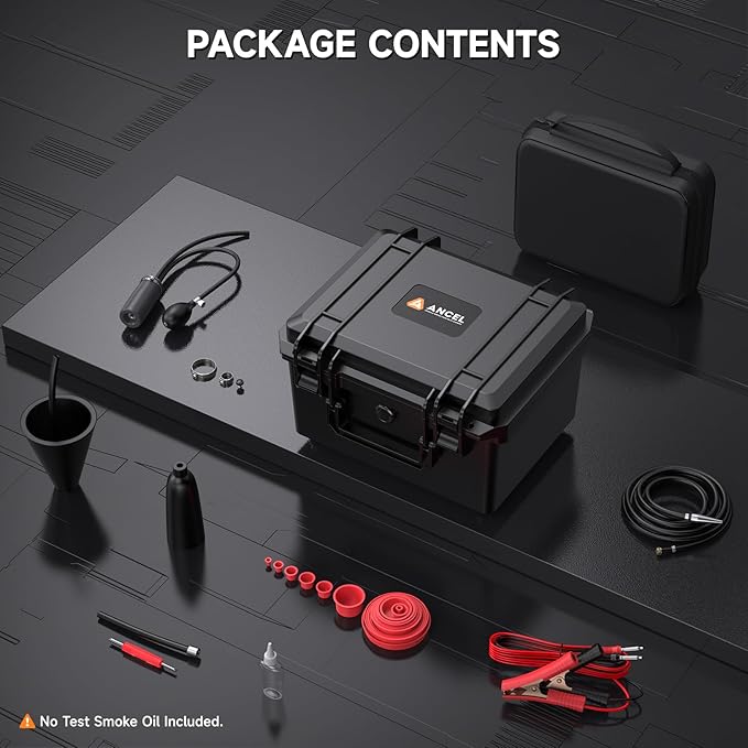 ANCEL L8000 Automotive Smoke Machine | Dual Mode Diagnostic Leak Tester for EVAP & Turbo Systems | Built-in Air Pump & Color LCD | Adjustable Pressure & Run Time | Compatible with Multiple Vehicles