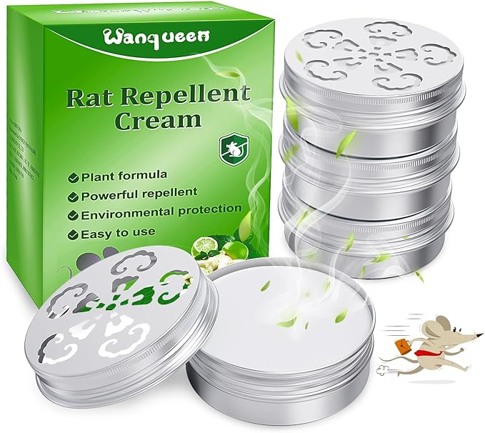 4 Pack Mouse Repellent for Car Engines, Peppermint Oil to Repel Mice and Rats, Mouse Repellent Keep Rodents Out of Car Rat Repellent for House Mice Repellent Outdoor