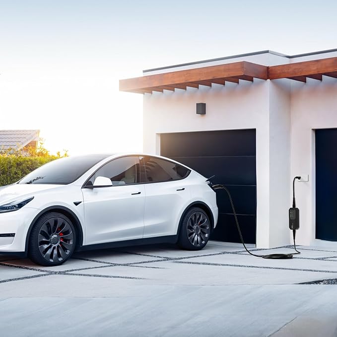 16 Amps Level 1 Tesla Charger, NEMA 5-15 Plug, Portable Electric Car Charger with a 23.5-Foot Cable, Compatible with Tesla Models X/Y/3/S and Cybertruck